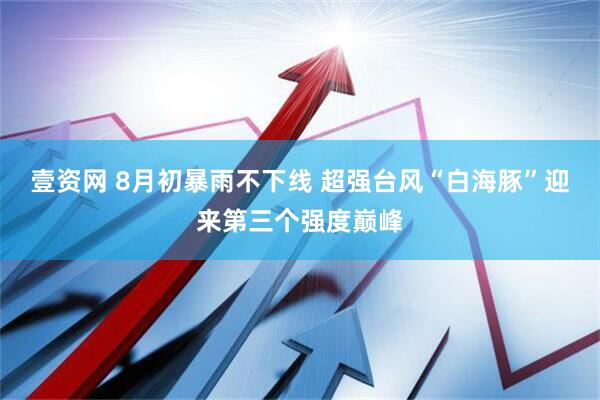 壹资网 8月初暴雨不下线 超强台风“白海豚”迎来第三个强度巅峰